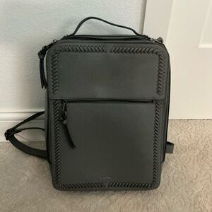 Calpak dark grey Leather Crossbody Backpack -